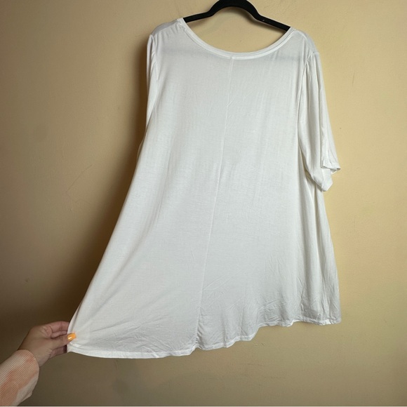 Lane Bryant NWT White Swing Tee Short Sleeve T-Shirt Womens Size 18 / 20 - Picture 6 of 13